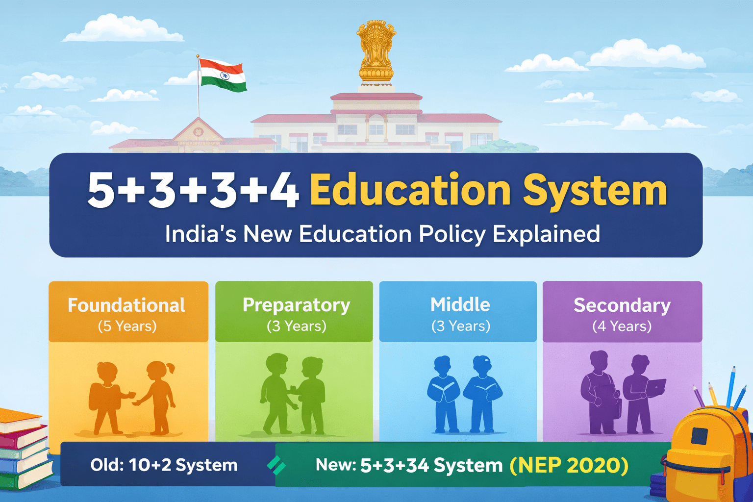 5+3+3+4 Education System – Complete Guide to NEP 2020 Structure