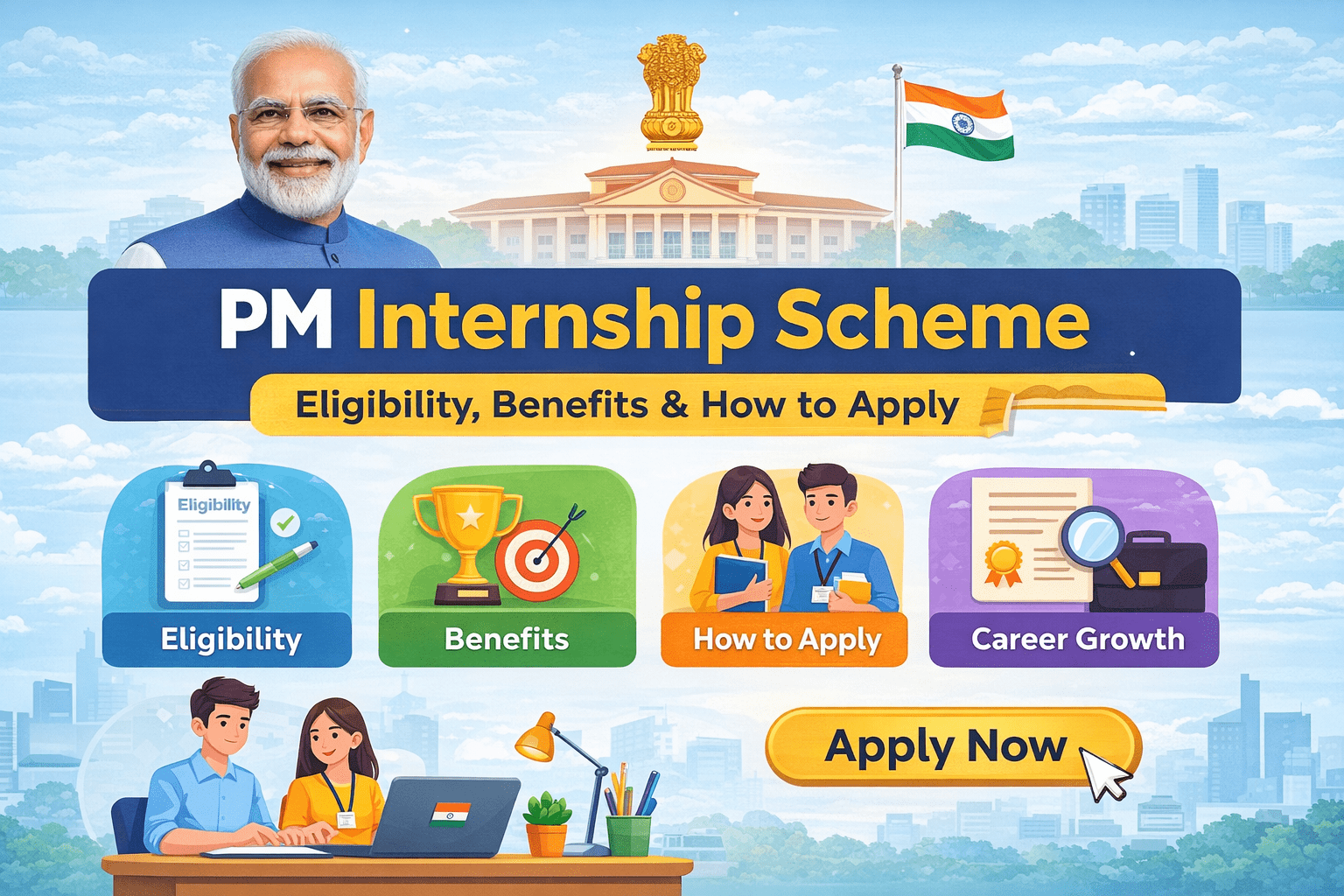 PM Internship Scheme – Eligibility, Benefits & How to Apply