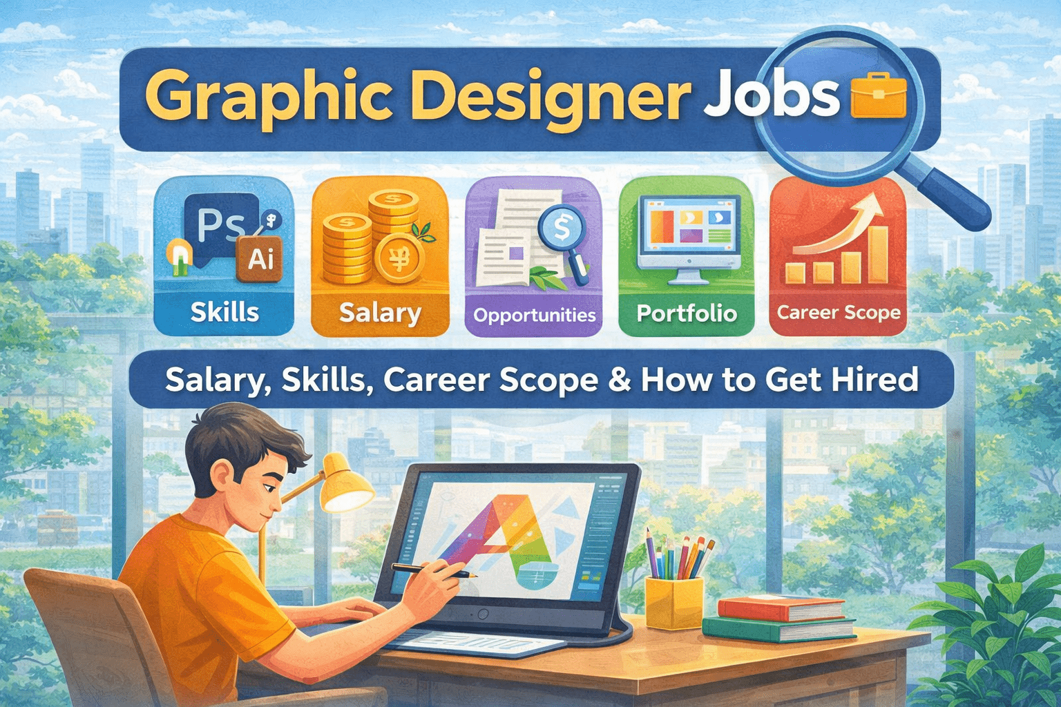 Graphic Designer Jobs – Salary, Skills, Career Scope & How to Get Hired